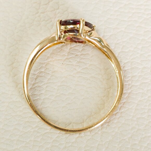 14k Gold Rhodolite Garnet Ring - Picture 9 of 15
